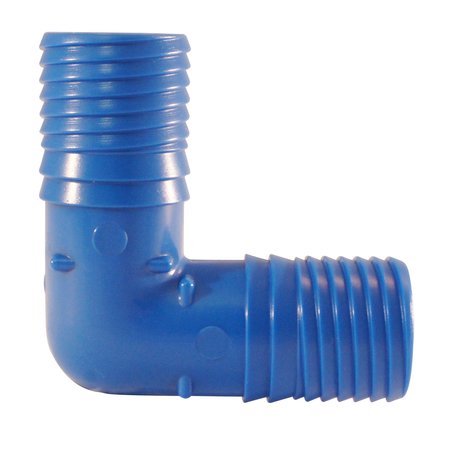 APOLLO BY TMG 1 in. Polypropylene Blue Twister Insert 90-Degree Elbow ABTE1